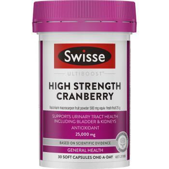 澳洲Swisse蔓越莓胶囊30粒高浓度Cranberry Capsules蔓越莓胶囊