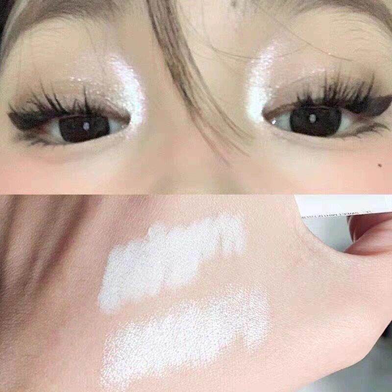 脸N*X平替!眼白色高光眼影笔蚕笔高光OFS卧部头提亮截断白色粉懒