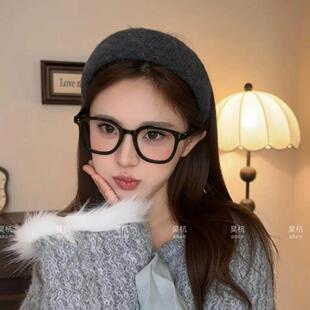 秋冬毛绒宽边发箍女日常外戴高颅顶显脸小压发卡2025新款头箍发饰