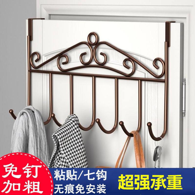 【下单立减50】免打孔门后挂钩置物架免钉门背式挂衣服收纳架_Y01
