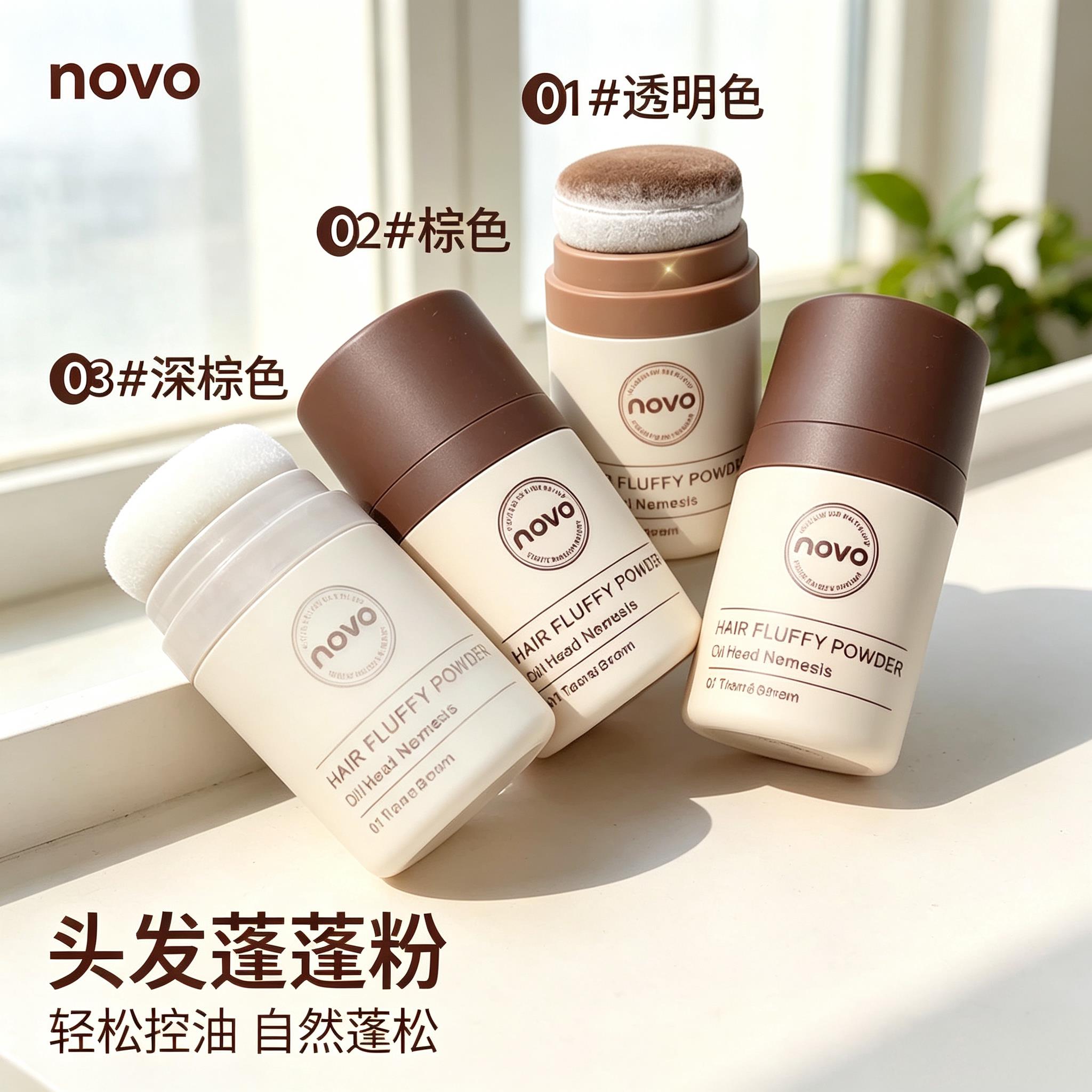 懒人免洗头发蓬蓬粉 novo 控油去油刘海清爽补发缝阴影散粉
