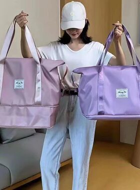 旅行健身包袋行李包包女短途旅游袋子手提外出时尚大容量超大便携