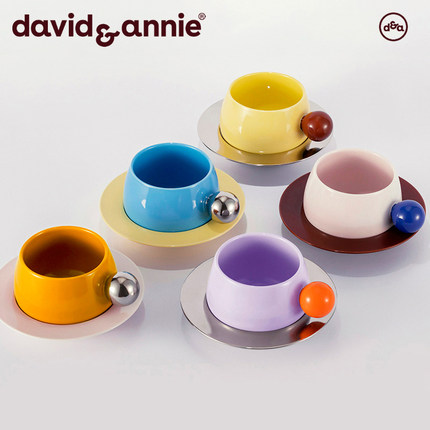 【生日礼物】davidannie陶瓷马克杯情侣对杯水杯设计感小众咖啡杯