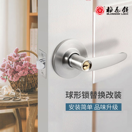 梅花可替换球形锁执手锁