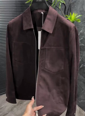 79118秋季男士新品翻领夹克外套高品质时尚百搭休闲酷商务高级感