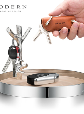 MODERN门口玄关鞋柜钥匙创意收纳盒进门口不锈钢托盘首饰收纳盒
