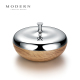 摩登MODERN轻奢北欧抛光不锈钢糖果置物收纳盒家居饰品摆件乔迁礼