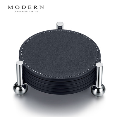 摩登MODERN原创星轨真皮水杯垫