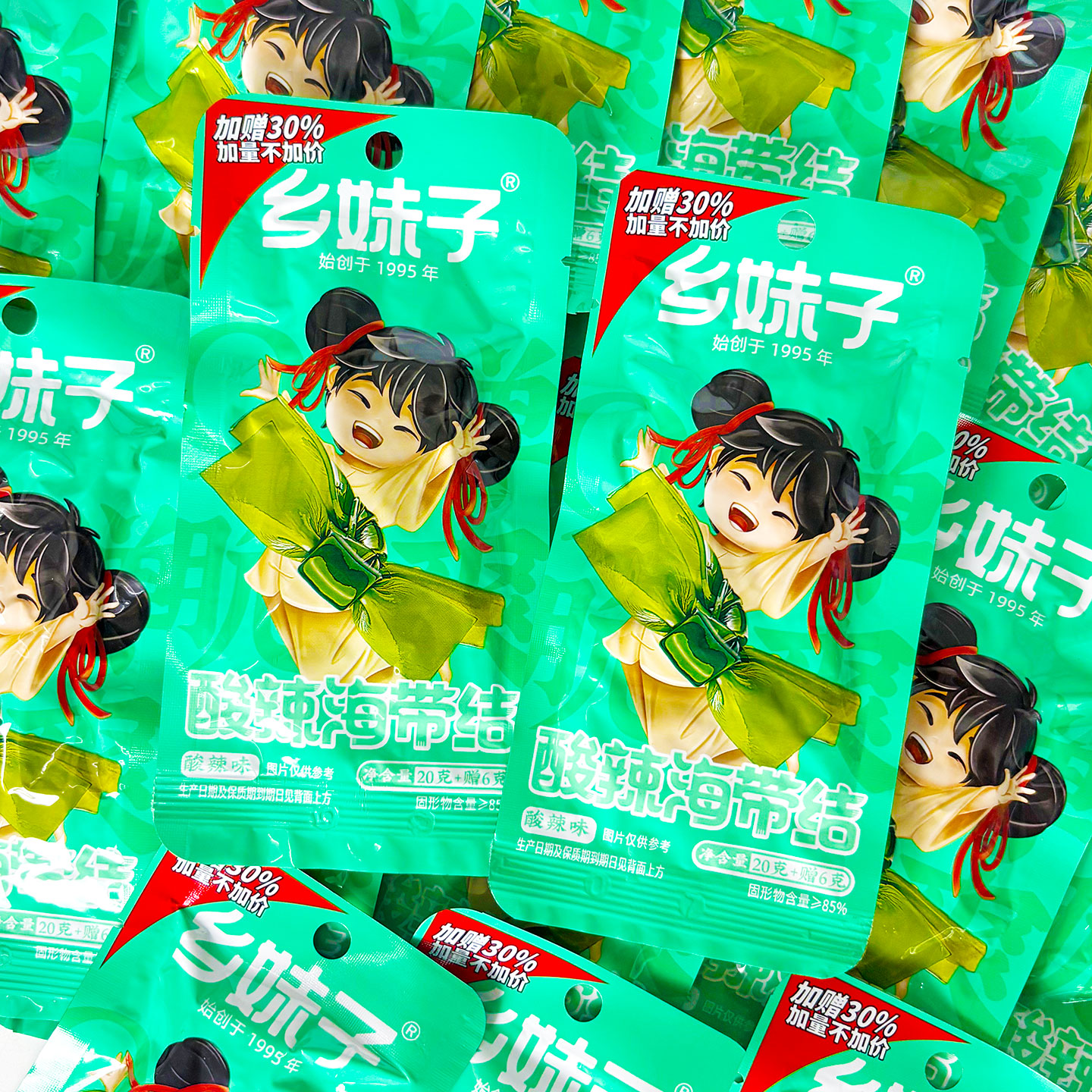 【开袋即食】乡妹子酸辣海带结图片