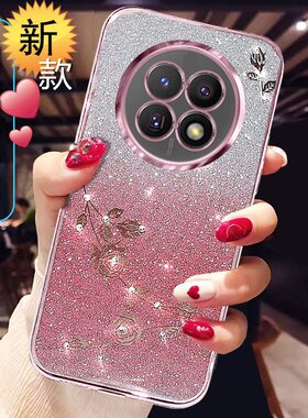 适用华为畅享60X手机壳新款STG一AL00女Hi畅想60奢华MGA—AL40闪粉水钻软硅胶保护套全包防摔新品网红中国风