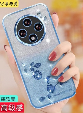 适用于OPPOA3手机壳新款女a3pro硅胶保护套PJY110全包防摔透明0pp0A5plus高档端A3i5G闪钻PKA110软外壳创意紫