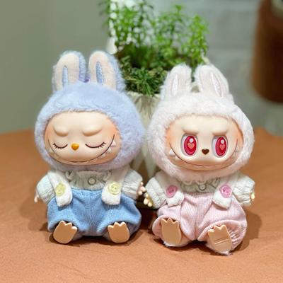 labubu娃衣官方正品新品娃衣一代二代拉布布搪胶公仔坐坐派对着替