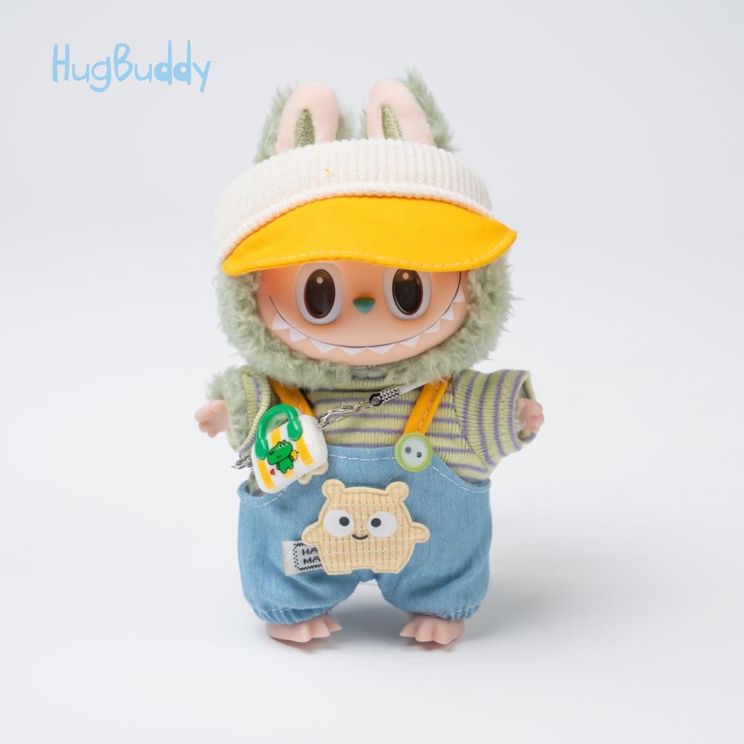 拉布布娃衣labubu玩偶衣服可乐娃衣套装一二三代搪胶公仔17cm