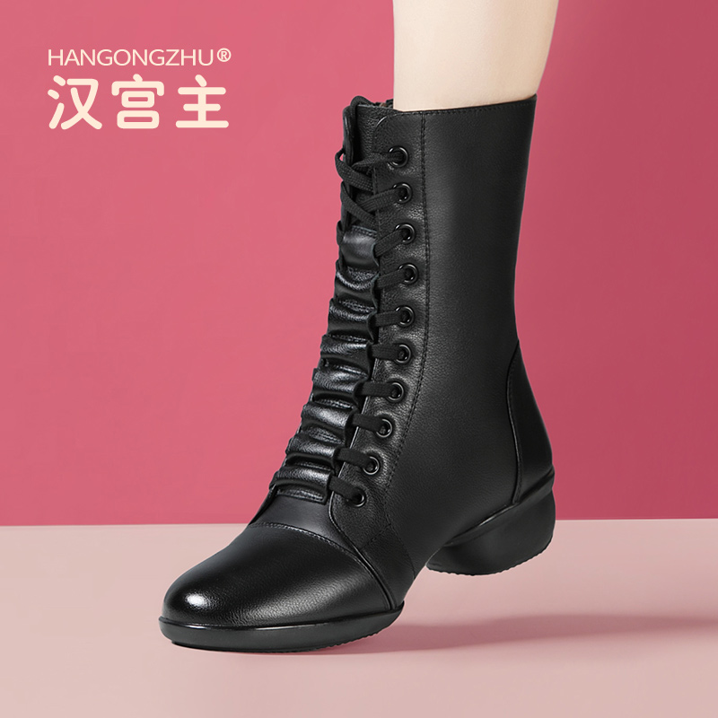 冬季舞蹈靴广场软底女真水兵