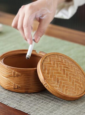 创意茶桌蒸蒸日上烟灰缸