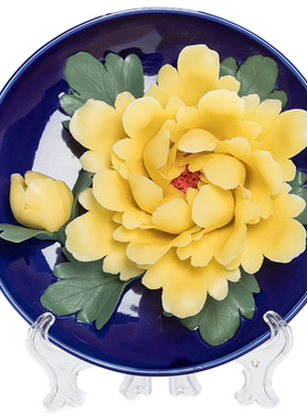 陶瓷手绘挂盘摆件乔迁新家礼物