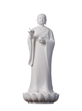 陶瓷摆件立莲座地藏王佛像