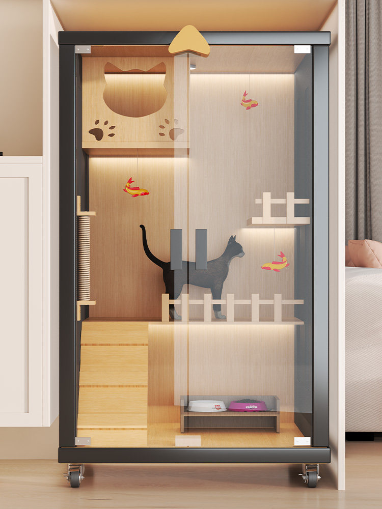 猫窝猫别墅家庭猫柜室内猫笼带猫厕所猫笼超大自由空间温暖猫屋,宠物/宠物食品及用品,猫笼子/猫别墅,淘宝优惠券,粉丝福利购,淘宝优惠卷