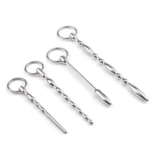 Ring type metal pull bead, horse eye rod, urethral dilator,