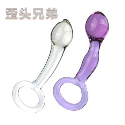Glass-made femalemasturbation toy fake phallus adult product