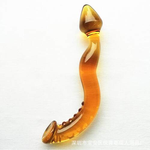 Glass-made femalemasturbation toy fake phallus adult product