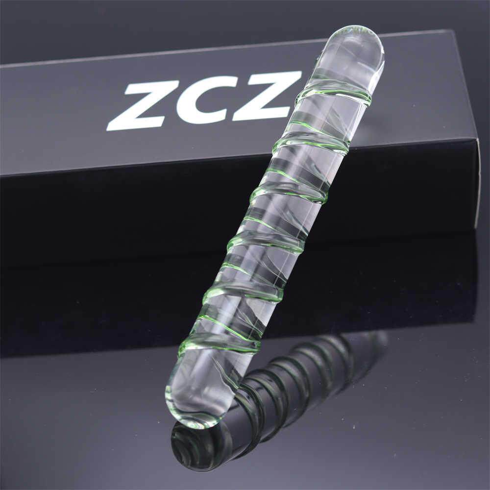 Glass-made femalemasturbation toy fake phallus adult product