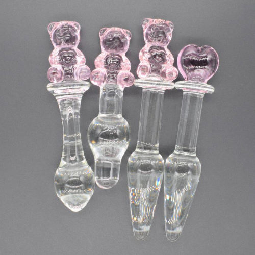 Glass anal plug female masturbator adult sexual products gl