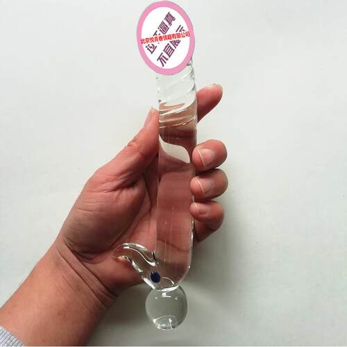 Glass-made femalemasturbation toy fake phallus adult product