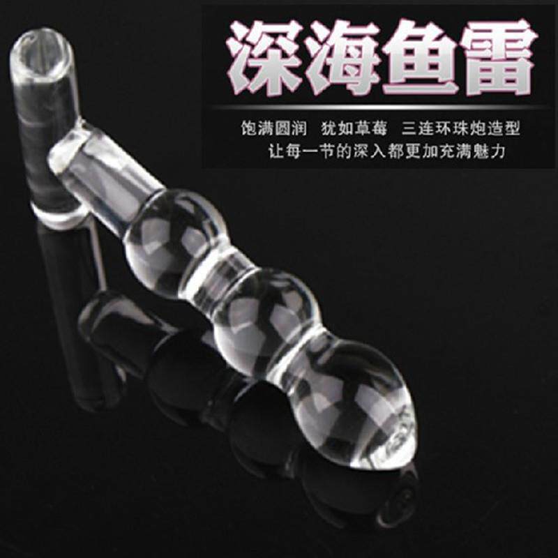 Glass-made femalemasturbation toy fake phallus adult product