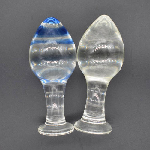 4.5cm diameter large glass anal plug female masturbator adu