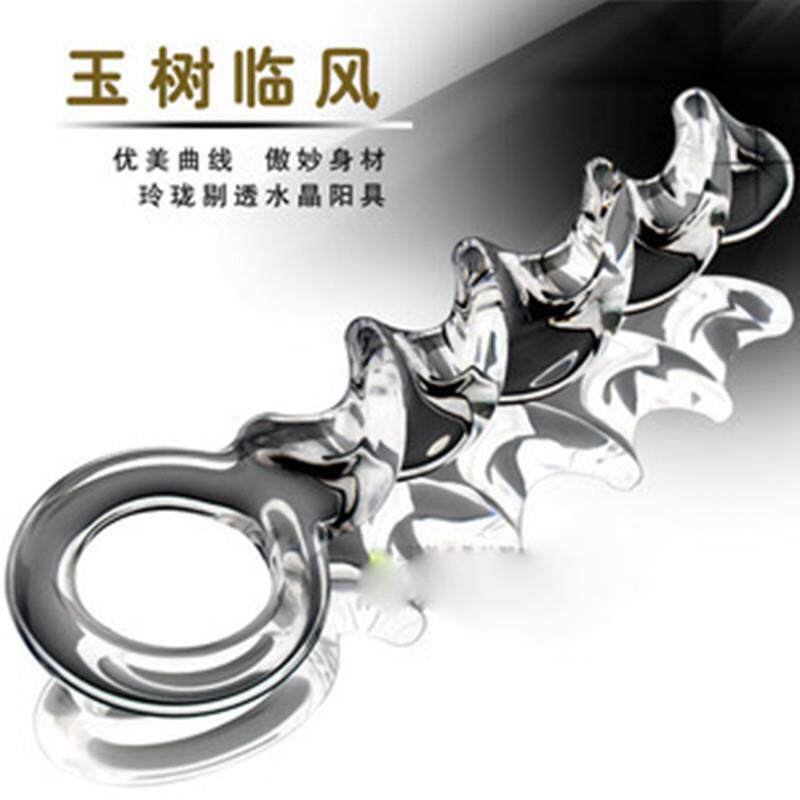 Glass-made femalemasturbation toy fake phallus adult product