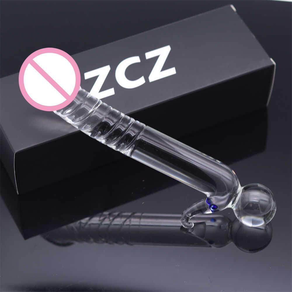 Glass-made femalemasturbation toy fake phallus adult product