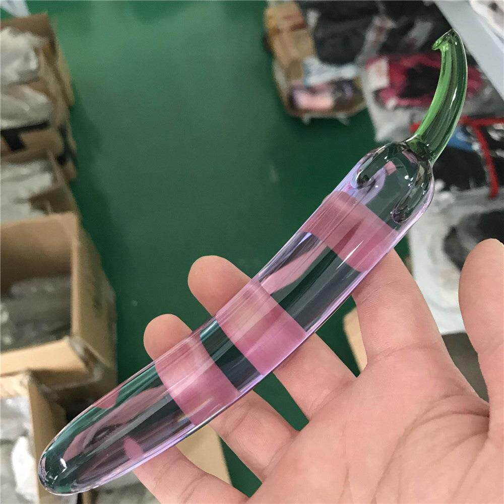 Glass-made femalemasturbation toy fake phallus adult product