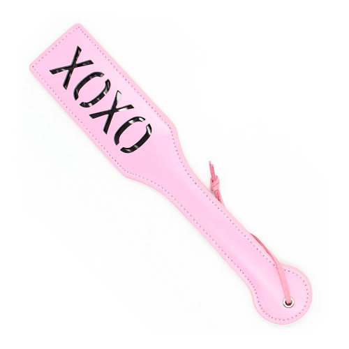 Sexy adult sex products made of leather, hand patting, text