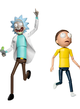 【自营】野兽王国瑞克和莫蒂Rick and Morty可动手办潮玩周边摆件