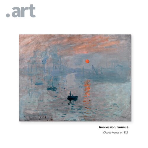 日出印象 Impression Sunrise 莫奈 大师经典 现代家居装饰画挂画
