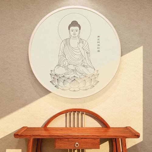 观音画像西方三圣弥勒佛菩萨