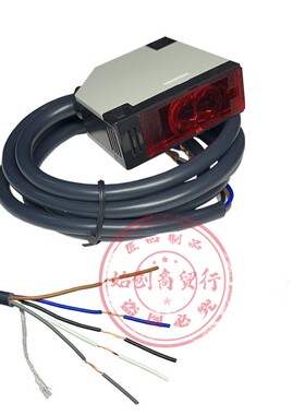 沪工光电开关E3JK-DS30M/R4M/5DM1 2红外镜面漫反射对射式传感器