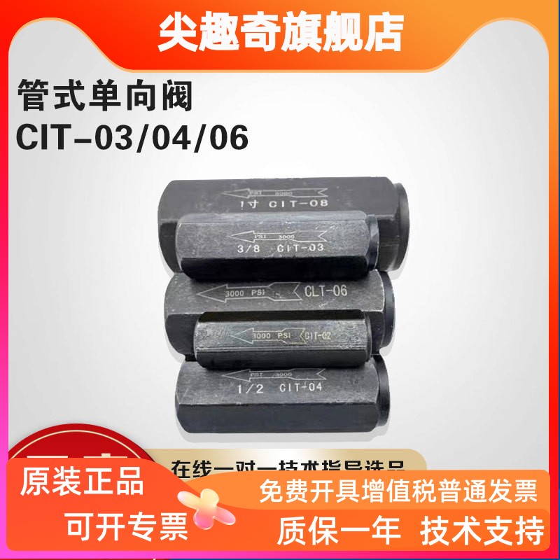 油压/液压单向阀管式止回