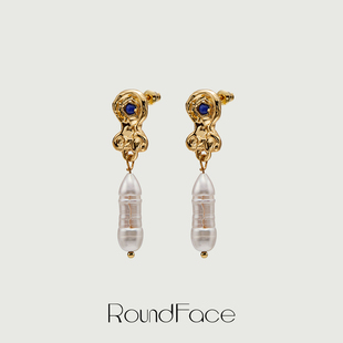 特卖款 小众设计手工耳环 RoundFace23SS潜意识天然巴洛克珍珠时尚