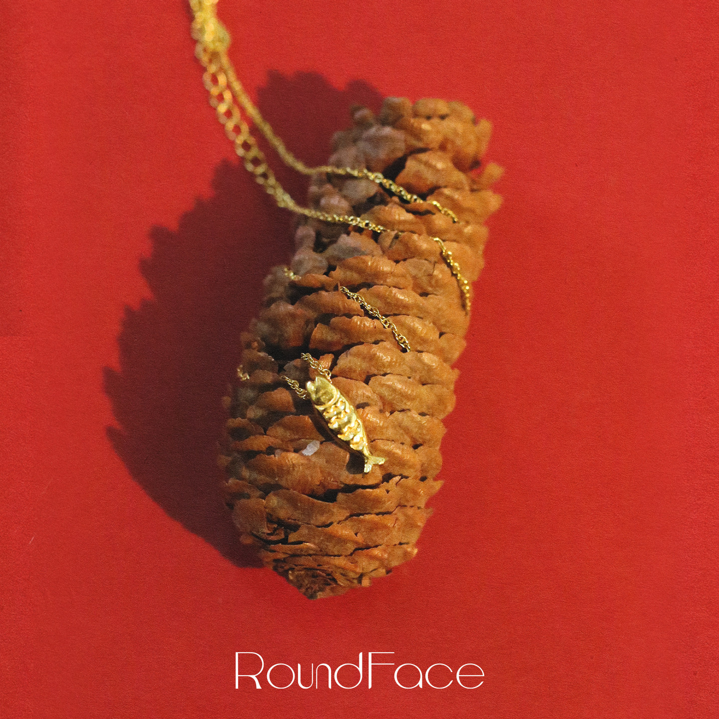 RoundFace 圆脸特别系列 金色锦鲤吊坠项链本命年新年礼物送女友