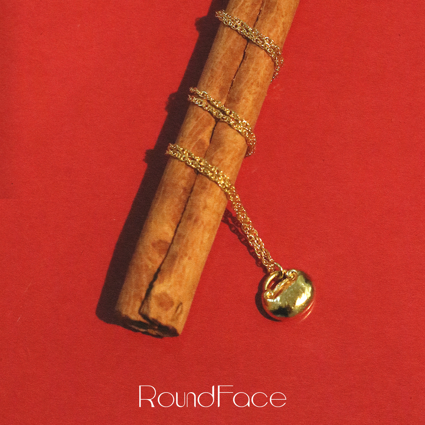 RoundFace 圆脸特别系列 原创设计金色元宝流金吊坠项链高级小众