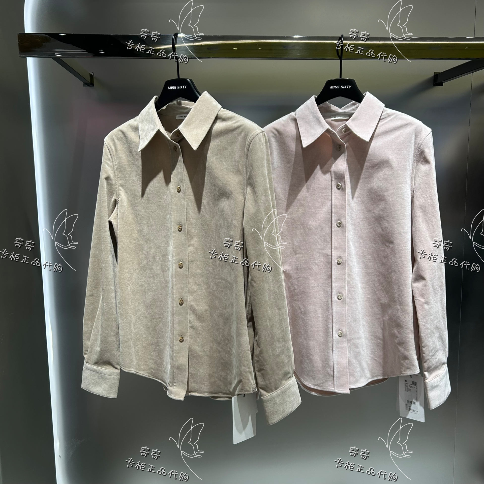 Miss sixty专柜正品9A 2025秋季新款灯芯绒衬衫6S3XJ3400E原1499