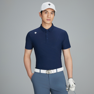 新品 DESCENTEGOLF迪桑特高尔夫男士 夏季 凉感透气短袖 POLO衫