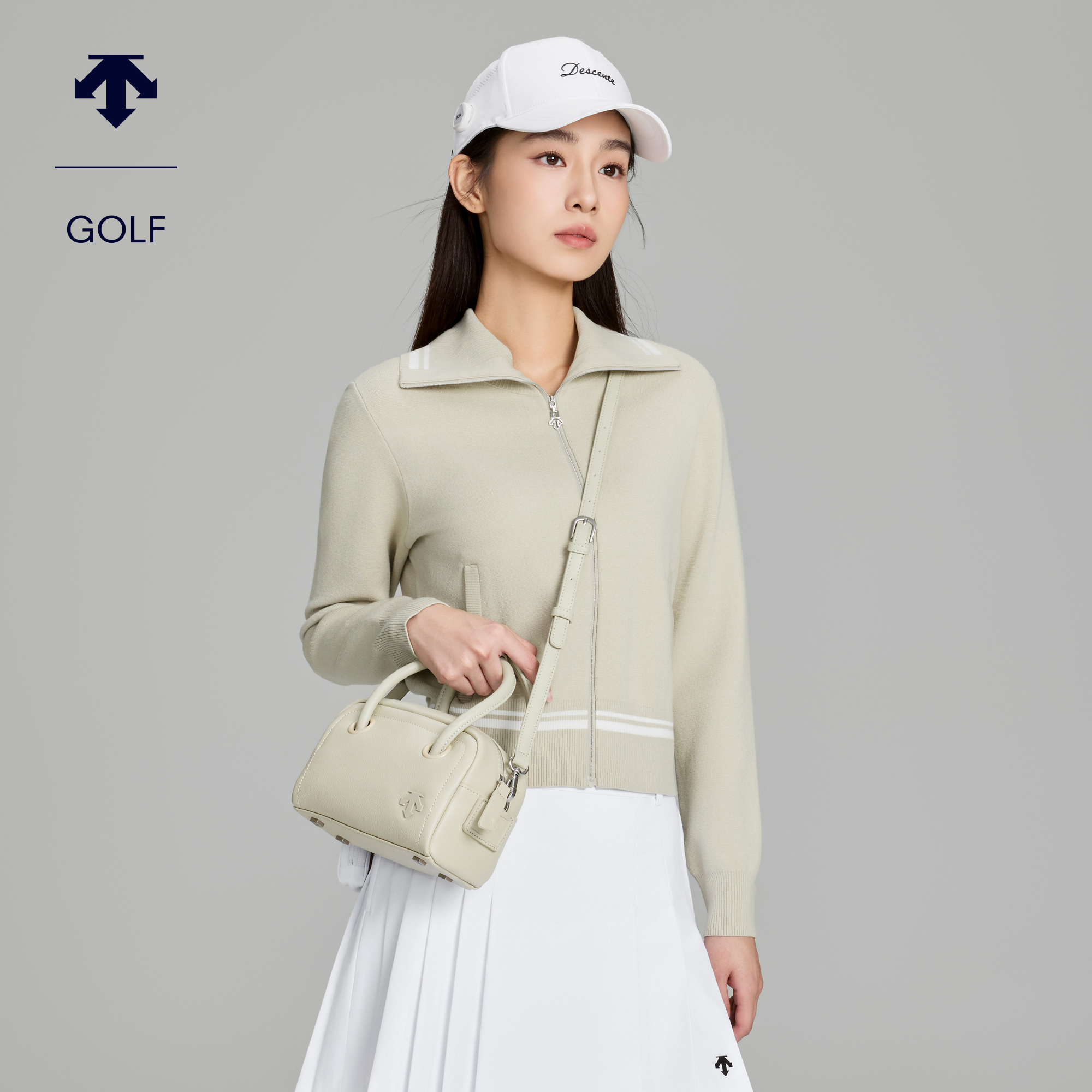 DESCENTEGOLF 迪桑特高尔夫女士PRO系列长袖针织开衫 秋冬新品