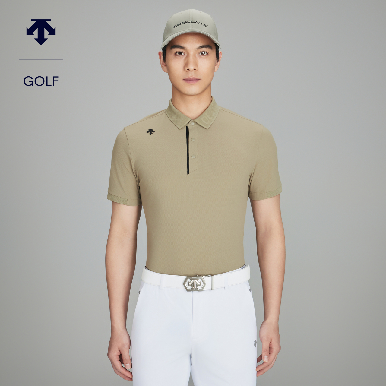 DESCENTEGOLF迪桑特高尔夫男士吸湿速干短袖POLO衫
