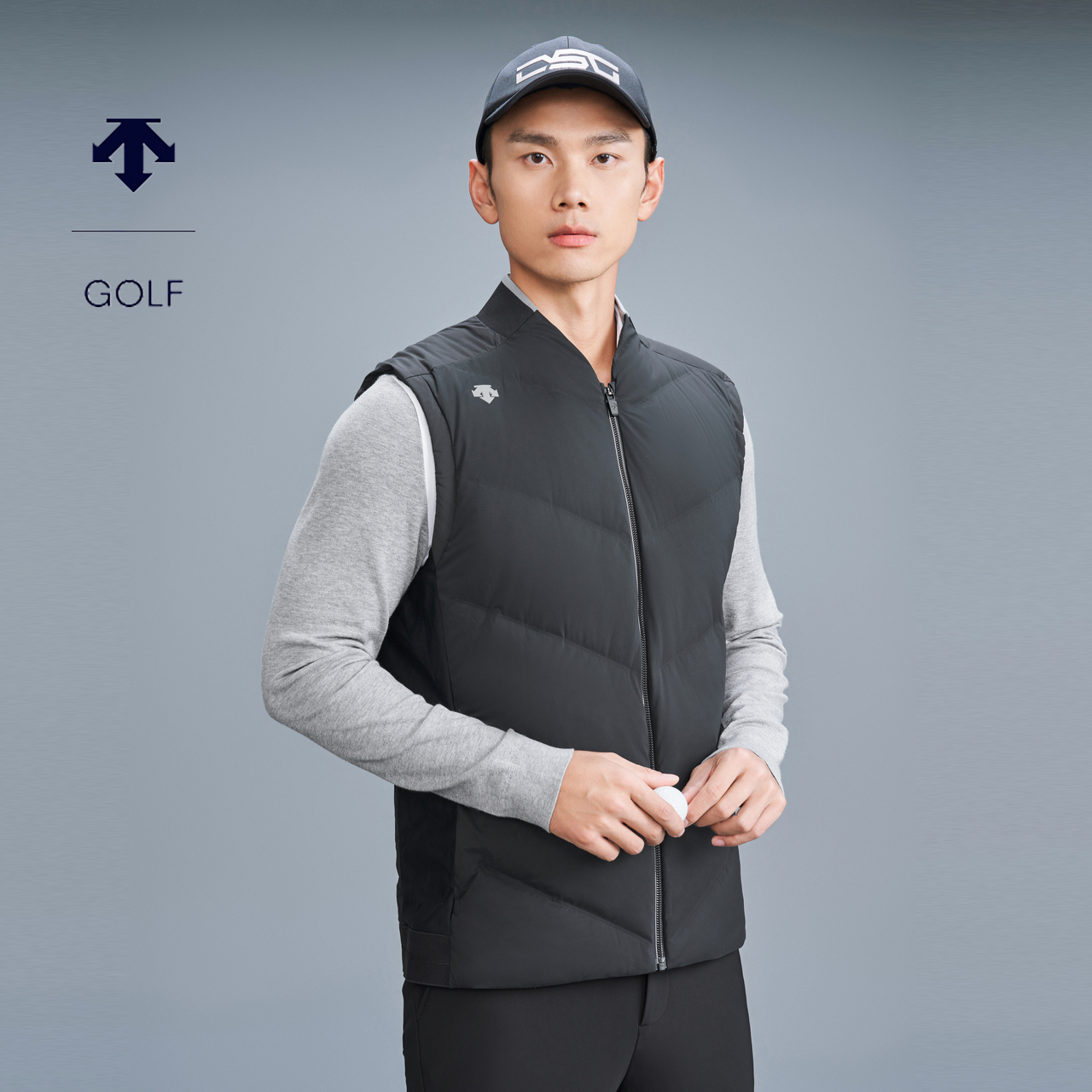 DESCENTEGOLF 迪桑特高尔夫FIELD系列男士羽绒马夹G343MFDVO2