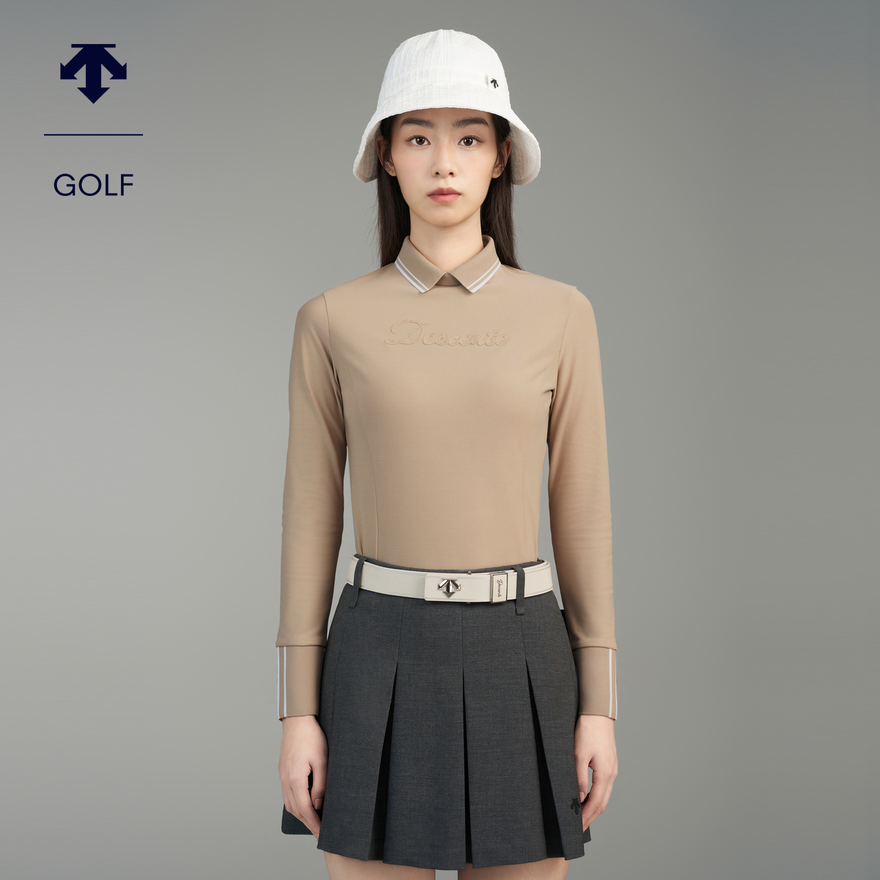 DESCENTEGOLF 迪桑特高尔夫女士长袖POLO衫G443WFTLO3