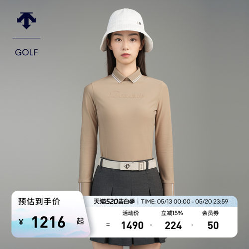 DESCENTEGOLF 迪桑特高尔夫女士长袖POLO衫G443WFTLO3
