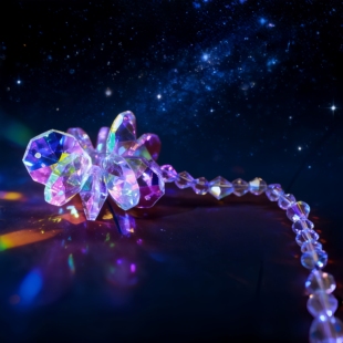 水晶雪花阳光太阳捕手风铃晶体棱光挂件摆件治解压治愈送女友礼物